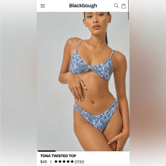 New Blackbough Swim Paisley Swimsuit medium - Picture 4 of 9